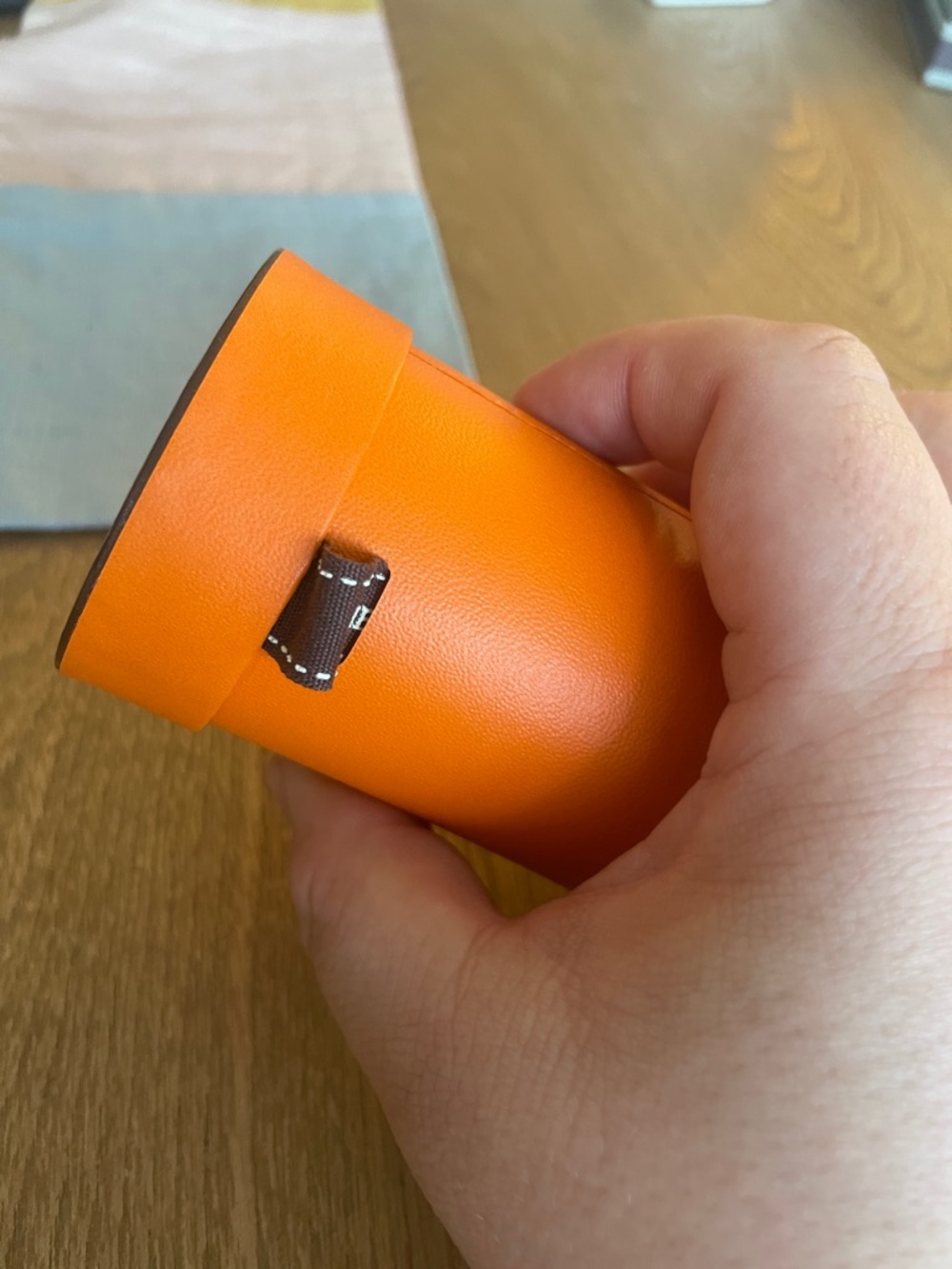 Orange Cylinder Gift Box - twilly  Accessories - Picture 3 of 4